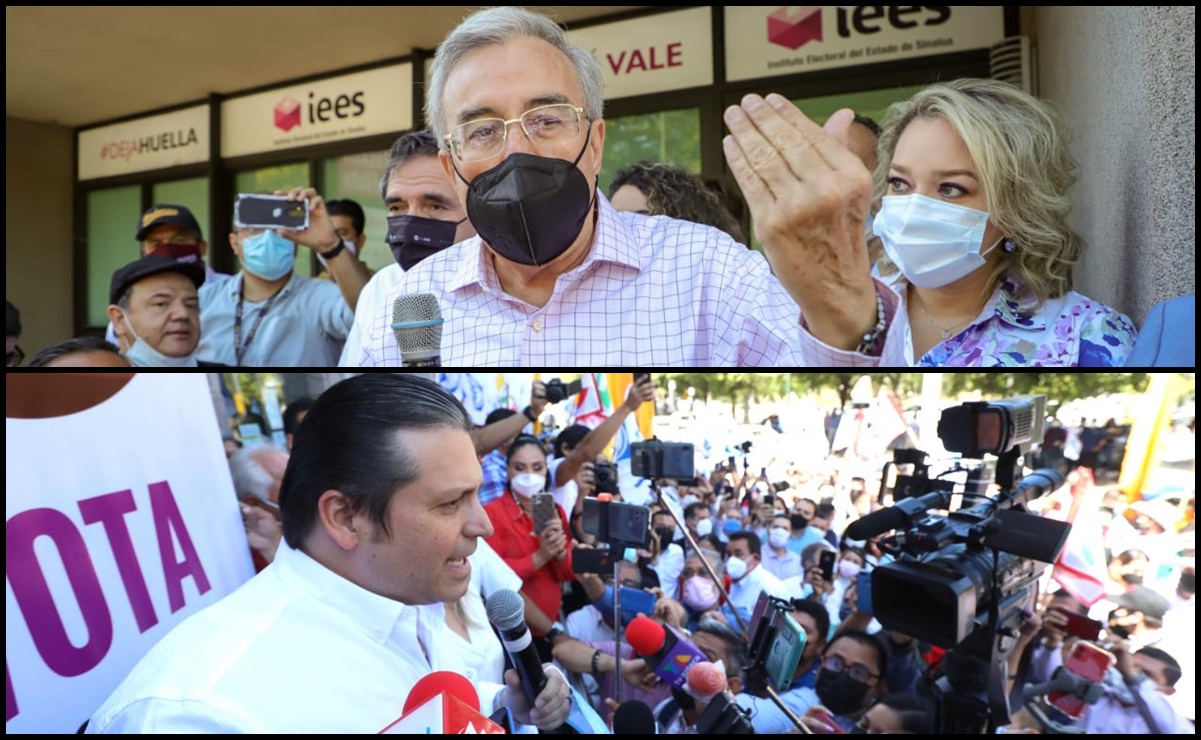 Con banda y sin sana distancia, se registran candidatos a la gubernatura de Sinaloa