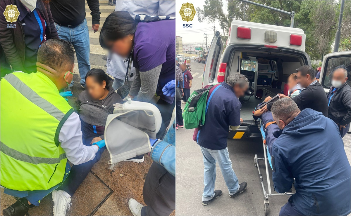 Camioneta arrastra y lesiona a 6 trabajadores del IPN durante bloqueo en Azcapotzalco