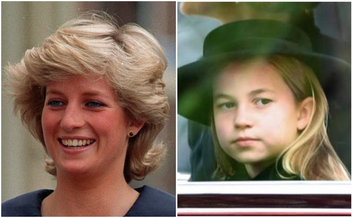 El increíble parecido entre la princesa Charlotte y su abuela, la princesa Diana