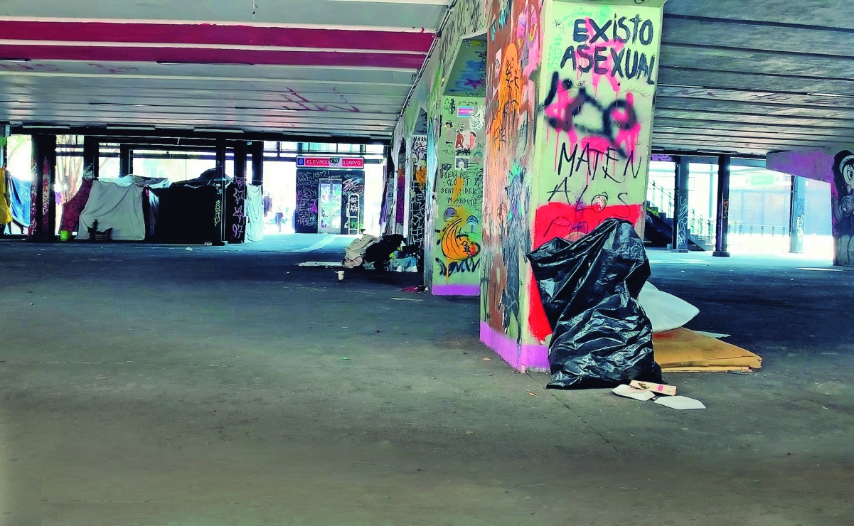 En el abandono, la glorieta Insurgentes