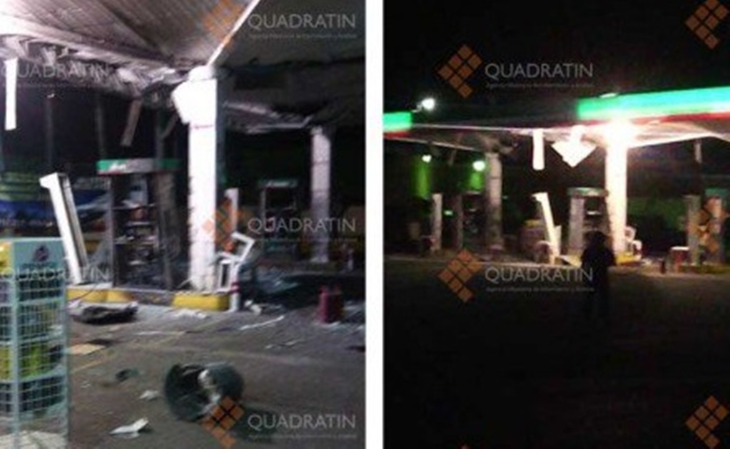 Lanzan explosivos a gasolinera en Michoacán