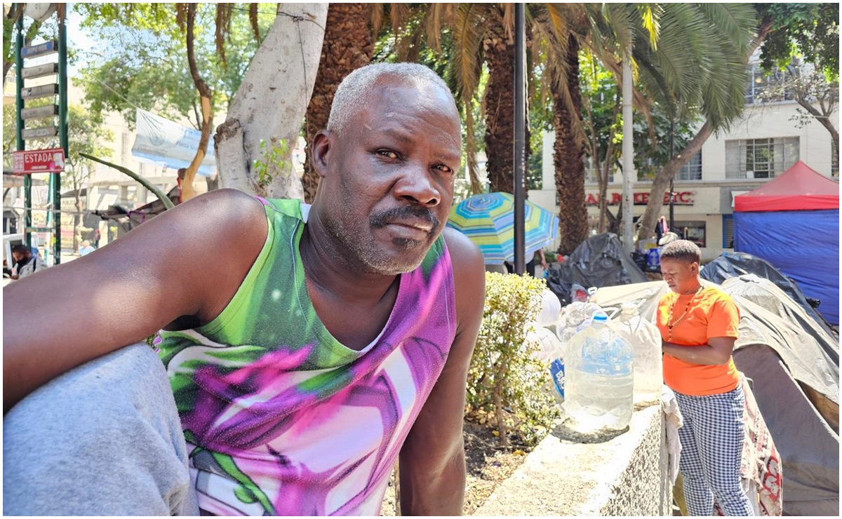 "Me siento mal y tengo miedo”, dice migrante haitiano agredido en campamento de la CDMX