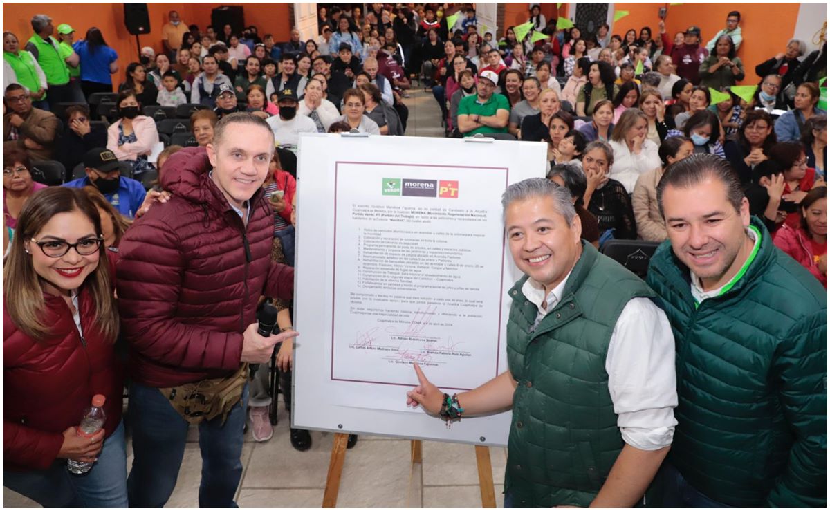 Candidato de Morena promete otorgar becas a jóvenes de Cuajimalpa