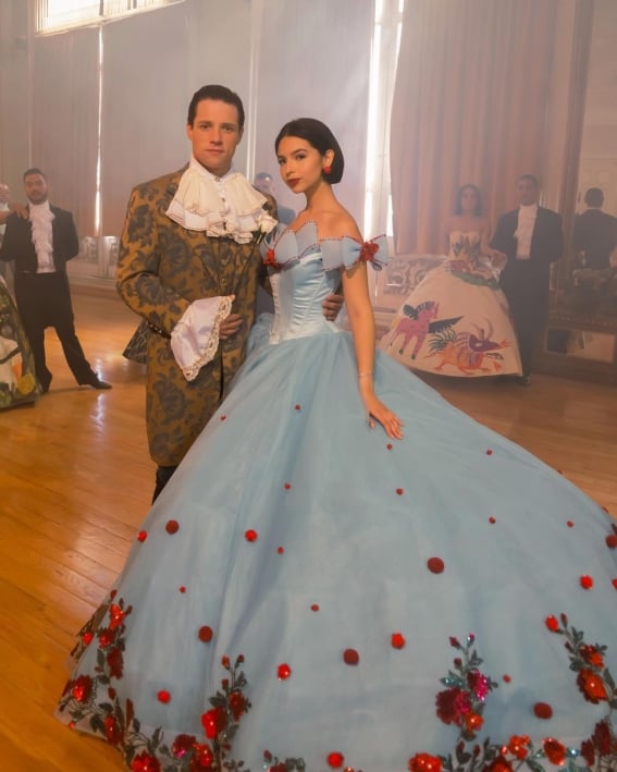 angela aguilar blue dress Angela Aguilar Editorial Stock Photo - Stock Image