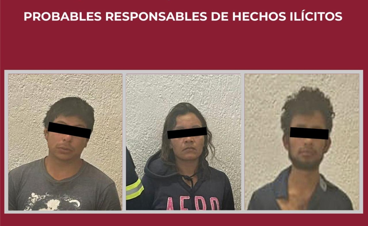 Detienen a 3 presuntos implicados en delitos contra la salud en Tenancingo, Edomex