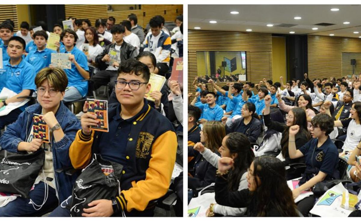 Con un ¡Goya! Graue celebra la entrega de libros a estudiantes de nuevo ingreso al bachillerato