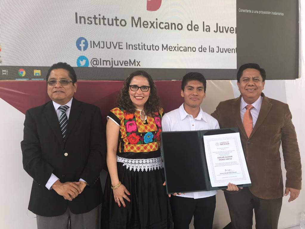 Otorgan Premio Nacional de la Juventud 2019 a oaxaqueño por defensa de ríos