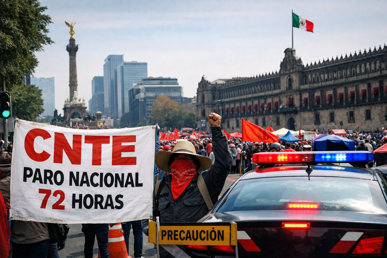 Marcha de la CNTE hoy 18 de marzo: Maestros avanzan hacia el Zócalo ...