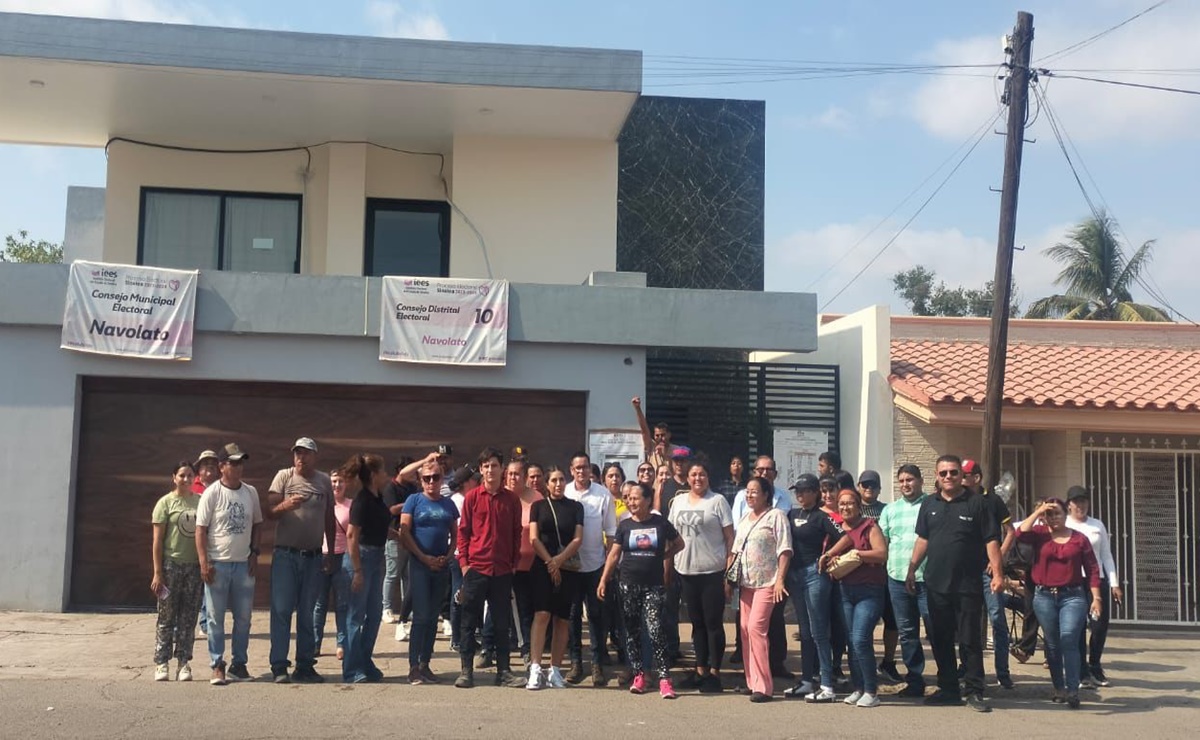 Simpatizantes de Morena exigen copias de resultados de cada casilla tras triunfo de Jorge Bojórquez en Navolato, Sinaloa