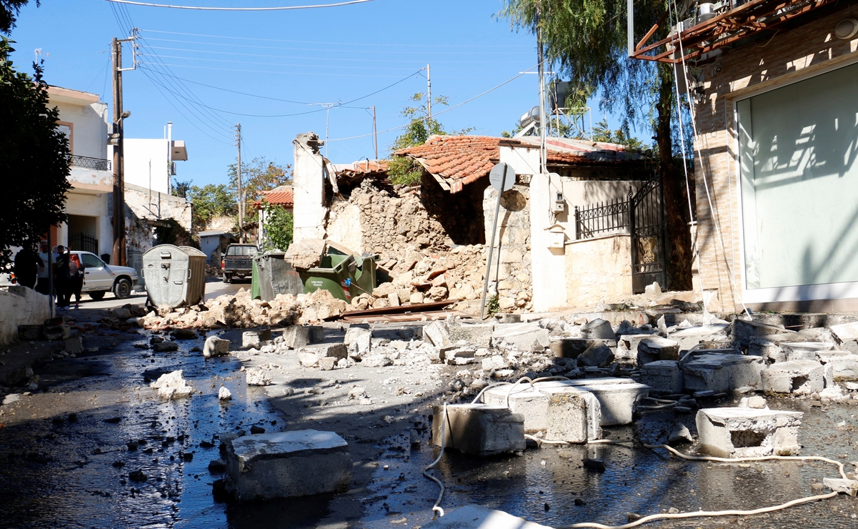 Sismo magnitud 5.8 deja un muerto y 11 heridos en Creta, Grecia