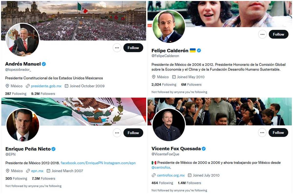 AMLO, expresidentes y “corcholatas” tendrán que pagar a Twitter por tener cuenta verificada