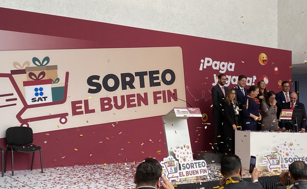 SAT realiza sorteo fiscal del Buen Fin 2022; repartirá 500 mdp en premios 