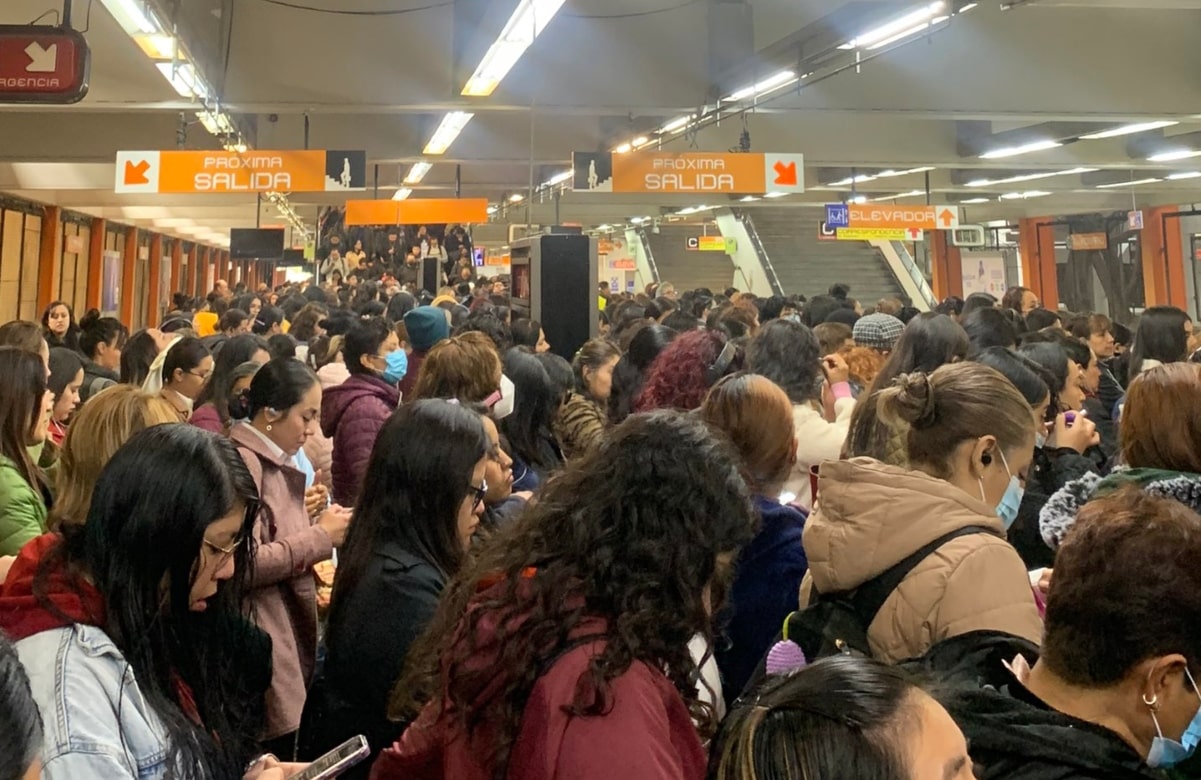 Saturación y retrasos en la Línea 7 del Metro CDMX