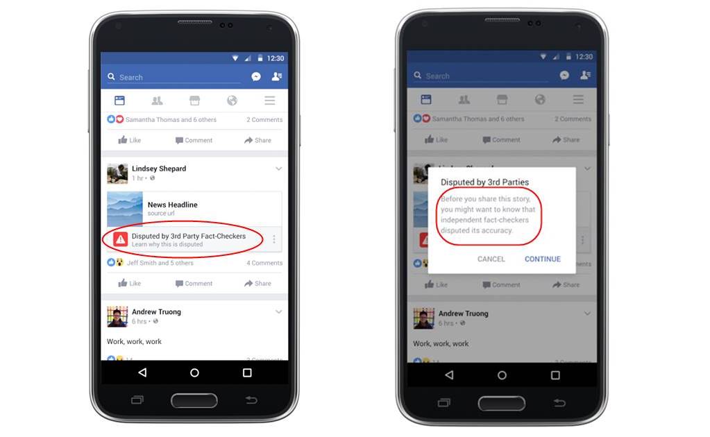 Facebook añadirá señal a las noticias que puedan ser falsas