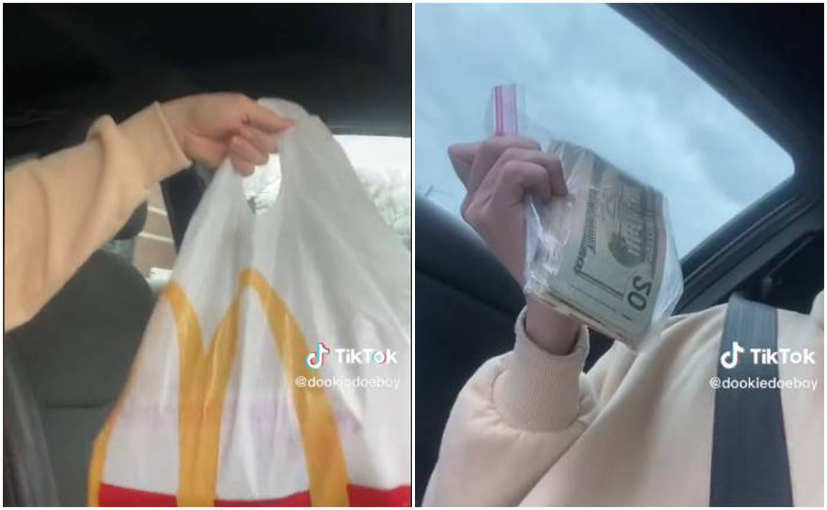 Video. Joven va a McDonald’s por comida y le entregan miles de dólares por accidente