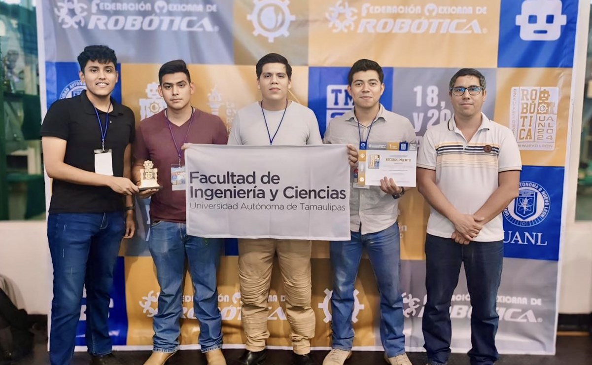 Alumnos de la Universidad Autónoma de Tamaulipas ganan el primer lugar en Torneo Mexicano de Robótica