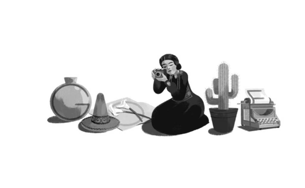 Tina Modotti es recordada por Google