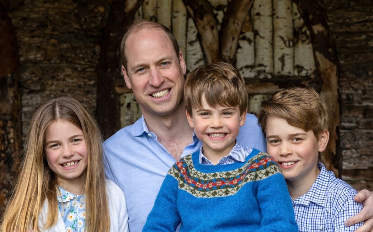 El príncipe William y sus hijos celebran el Día del Padre con adorable foto