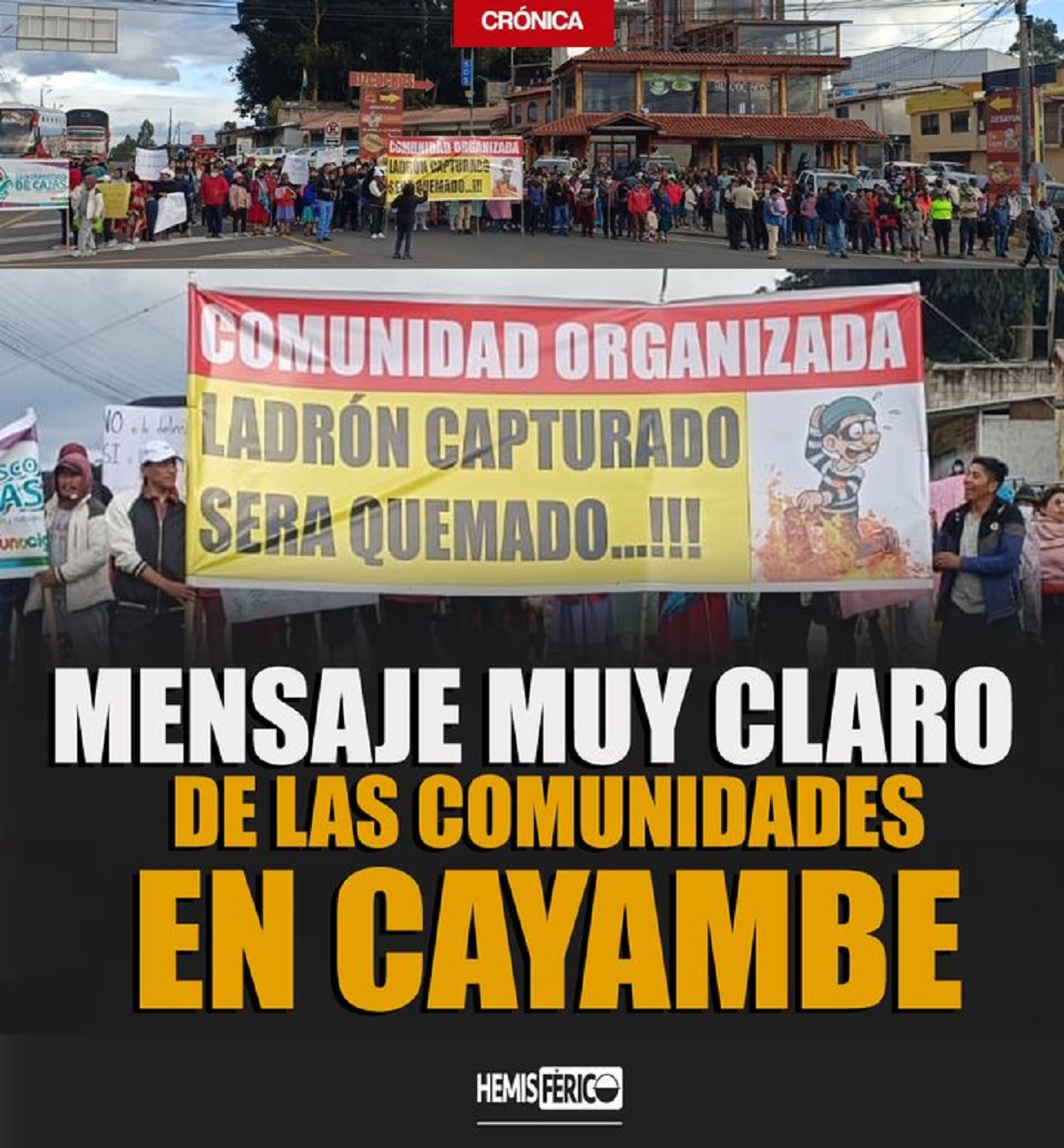 "Ladrón capturado, ladrón quemado": ecuatorianos toman la justicia en sus manos