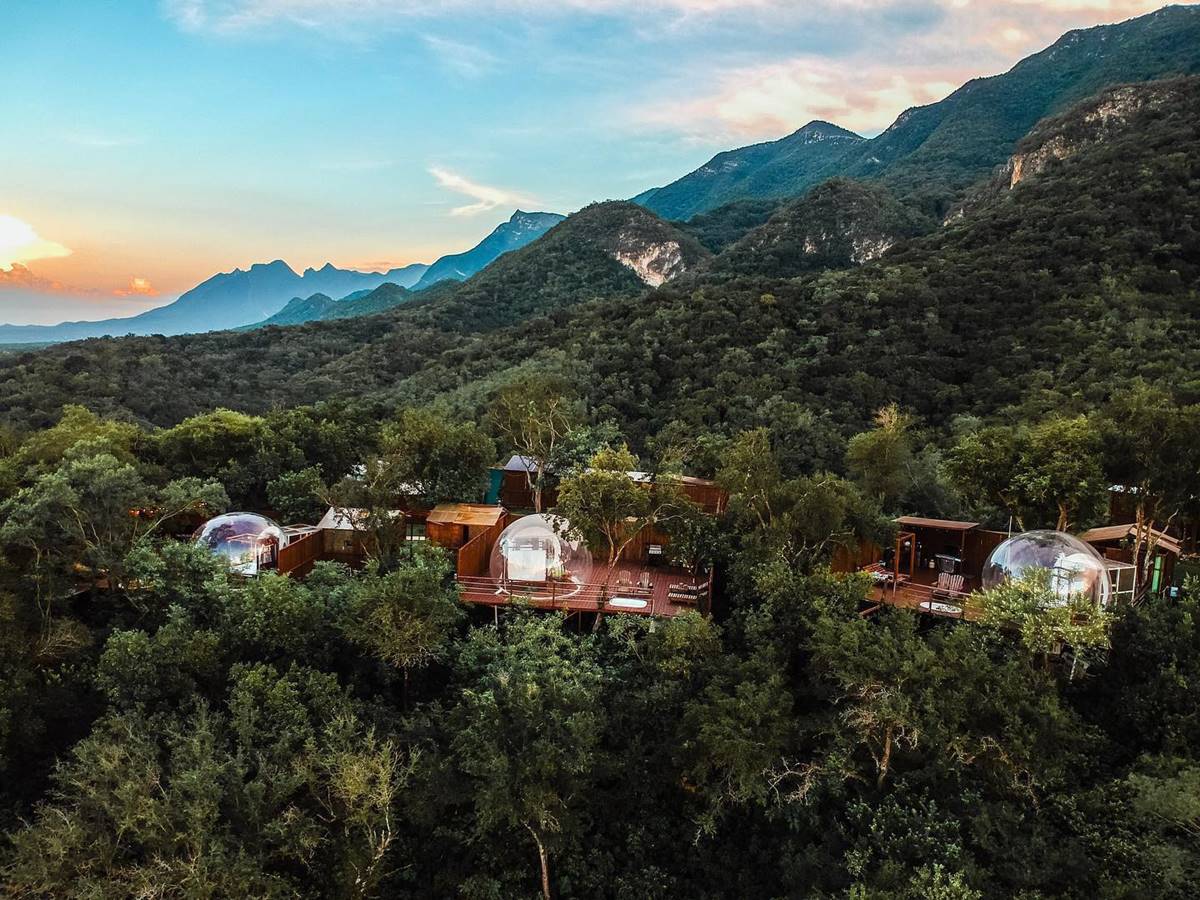 Así es Hideout, el glamping en las montañas cerca de Monterrey