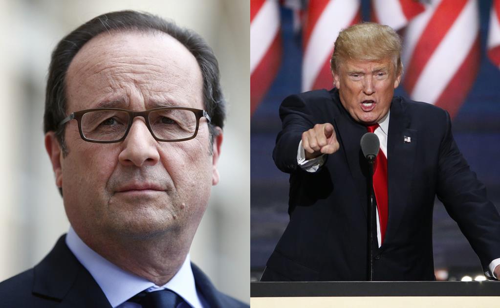 Hollande, molesto con Donald Trump por críticas 