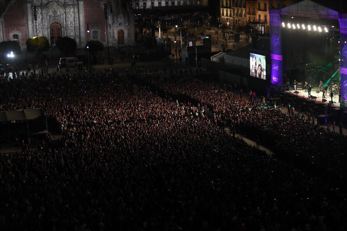 Bailaron 80 mil en concierto del Zócalo por Día del Amor