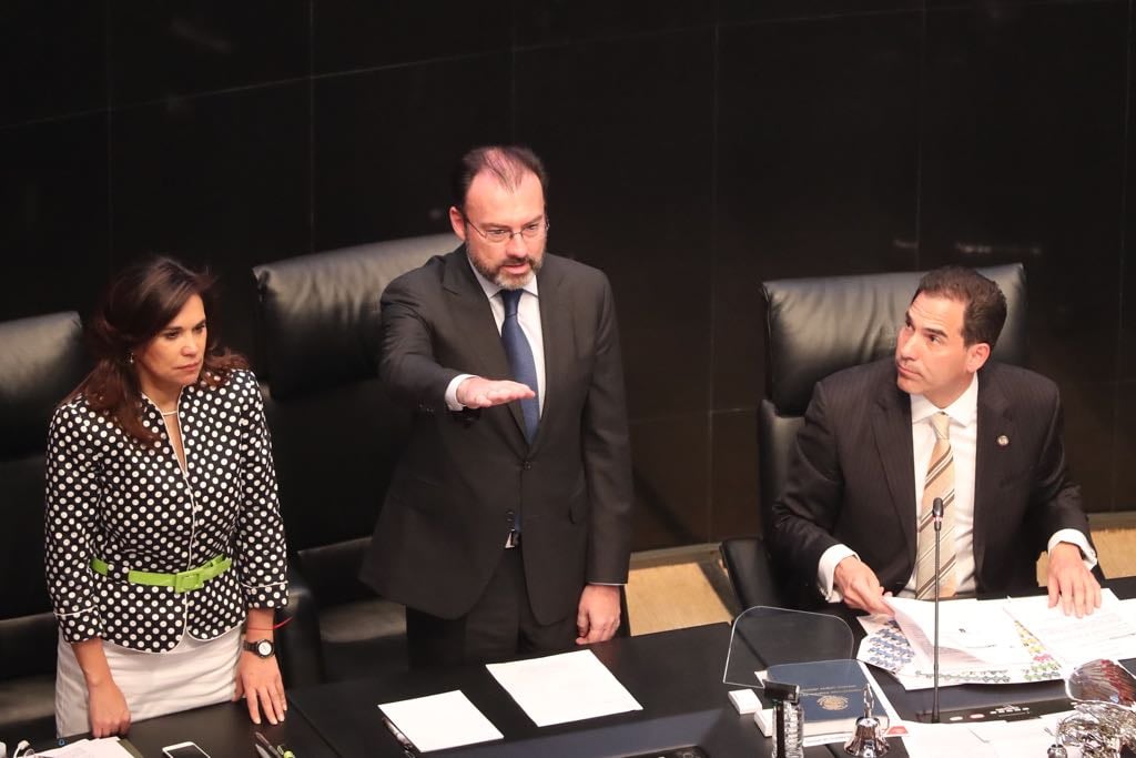 Luis Videgaray comparece en el Senado