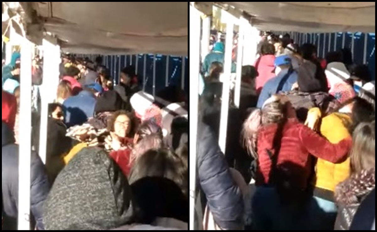 Mujeres arman trifulca en fila de vacunación contra Covid en Aguascalientes