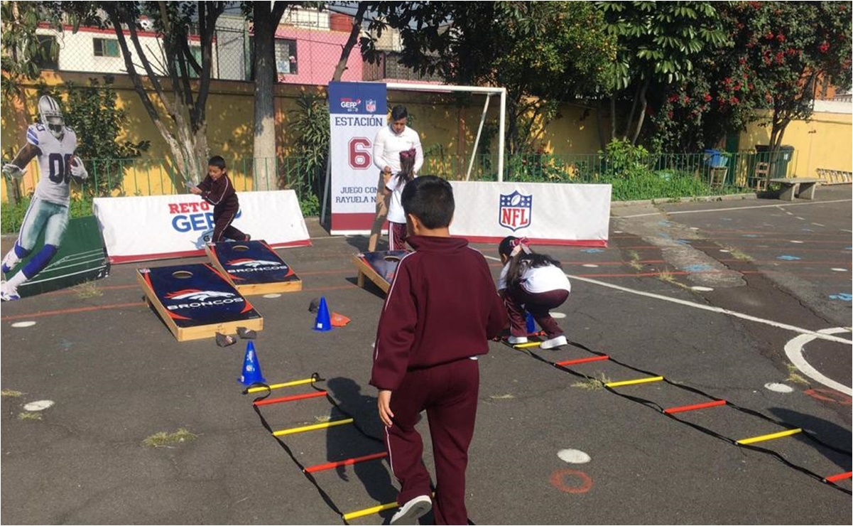 NFL se suma al reto GEPP para activar a niños en escuelas públicas de la CDMX