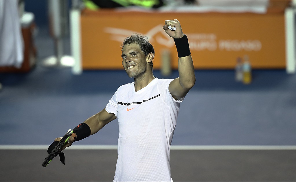 Rafael Nadal es invencible en el Abierto Mexicano de Tenis de Acapulco