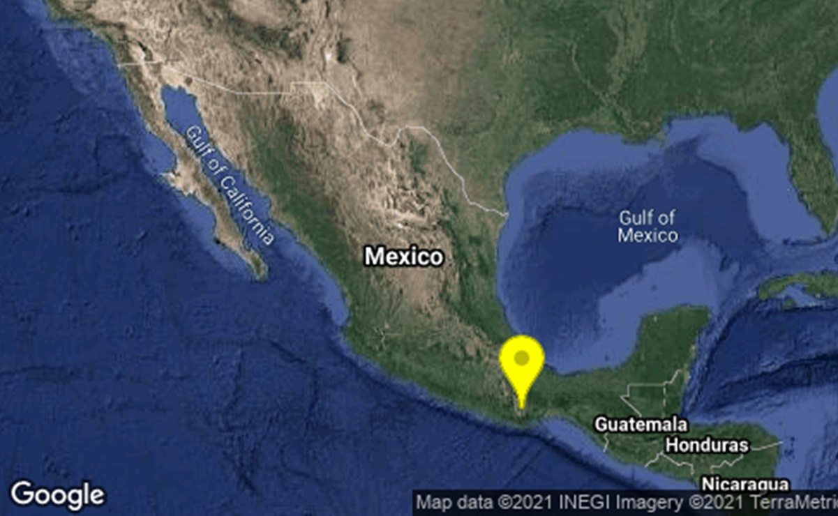 Reportan sismo de magnitud 4.8 en Oaxaca