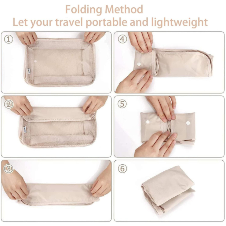 Set completo de bolsas organizadoras para viajar en familia o pareja