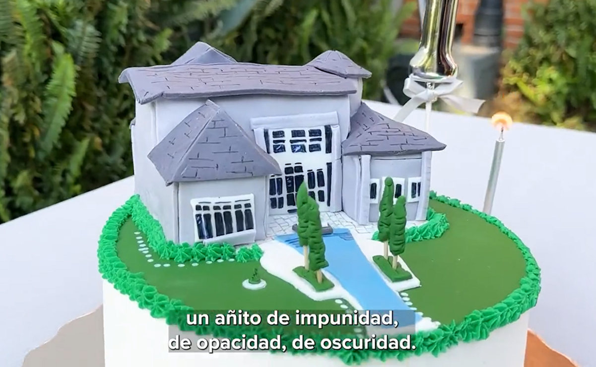 Xóchitl Gálvez le hace pastel a José Ramón López Beltrán por un año de "La Casa Gris"