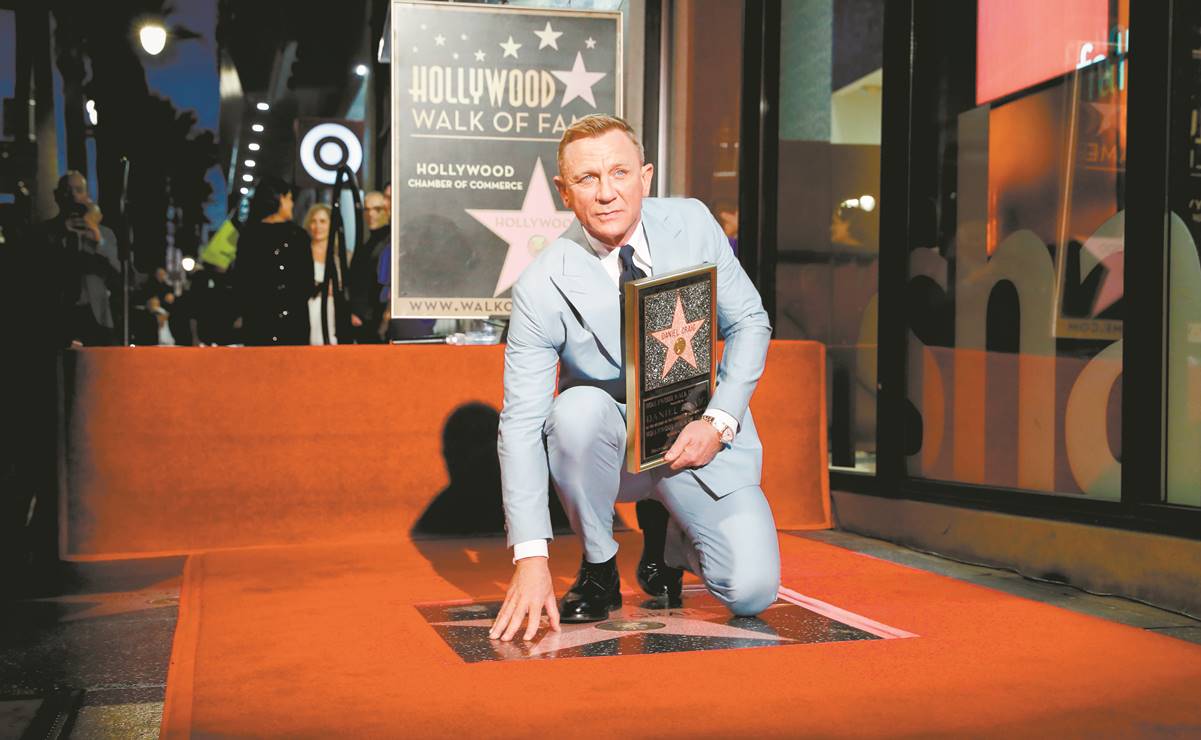 Daniel Craig devela su estrella en Hollywood