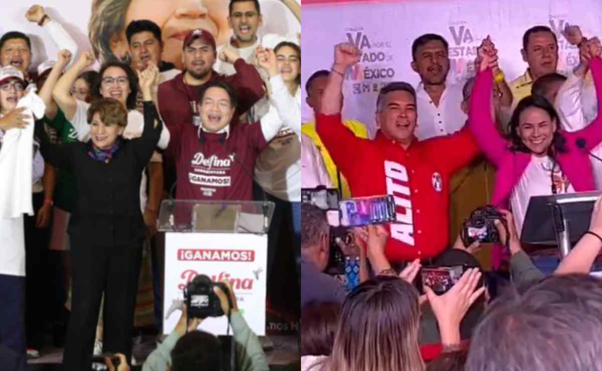 Tras cierre de casillas, Delfina y del Moral se declaran cada una ganadoras a gubernatura del Edomex