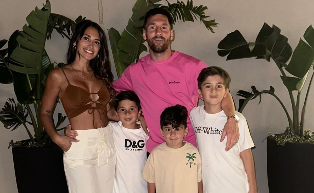 Mira el look veraniego de la familia Messi para celebrar Año Nuevo