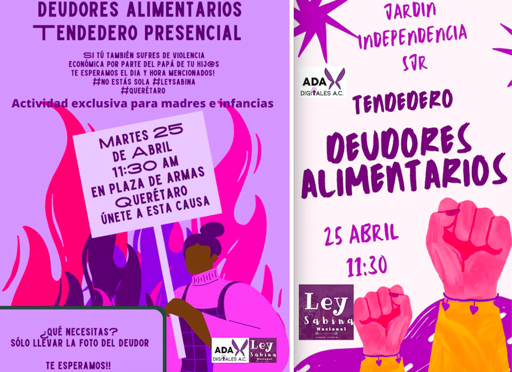 Anuncian tendedero de deudores alimentarios en Querétaro