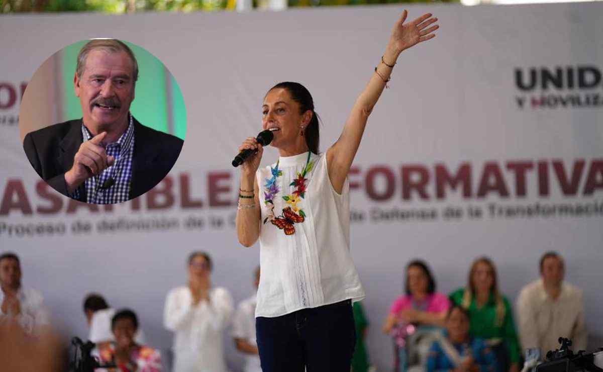 Sheinbaum llama "mareado" a Fox por mensaje contra AMLO 