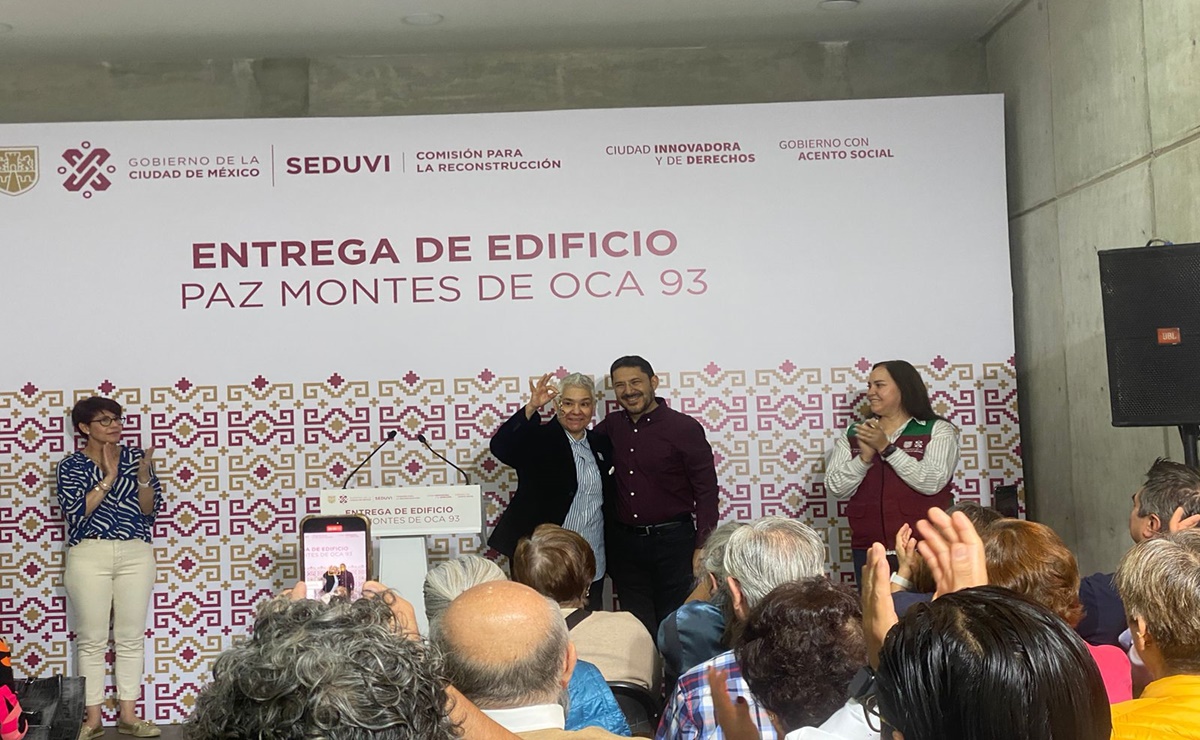 Martí Batres entrega edificio reconstruido Paz Montes de Oca 93 en alcaldía Benito Juárez