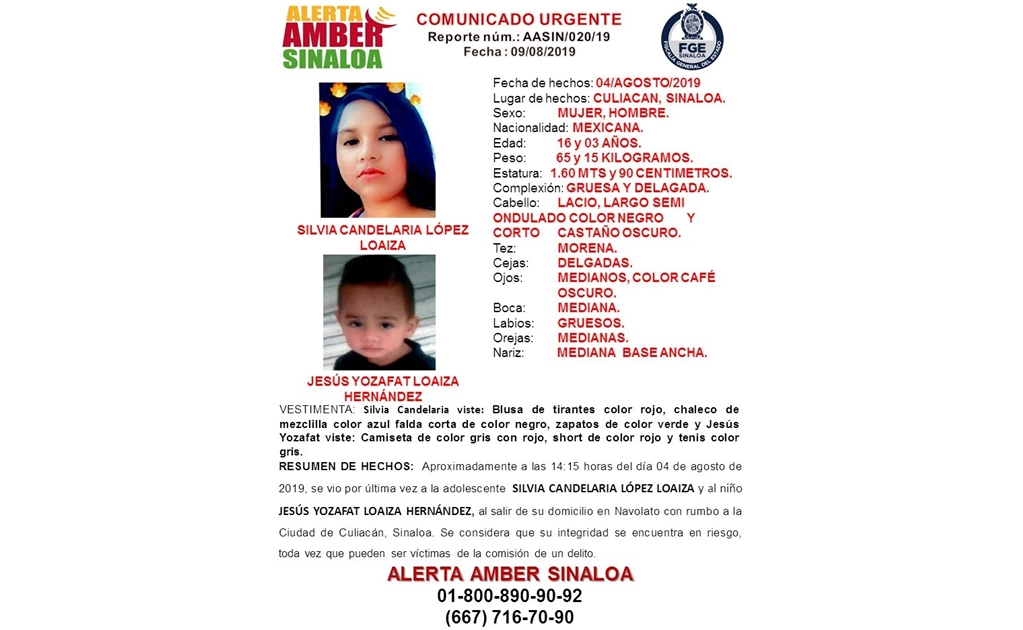 Reportan a dos adolescentes y un niño como desaparecidos en Sinaloa 