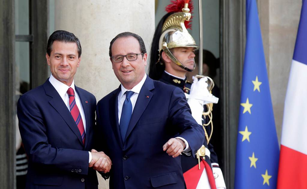 Peña Nieto y Hollande se reúnen en el Palacio del Elíseo