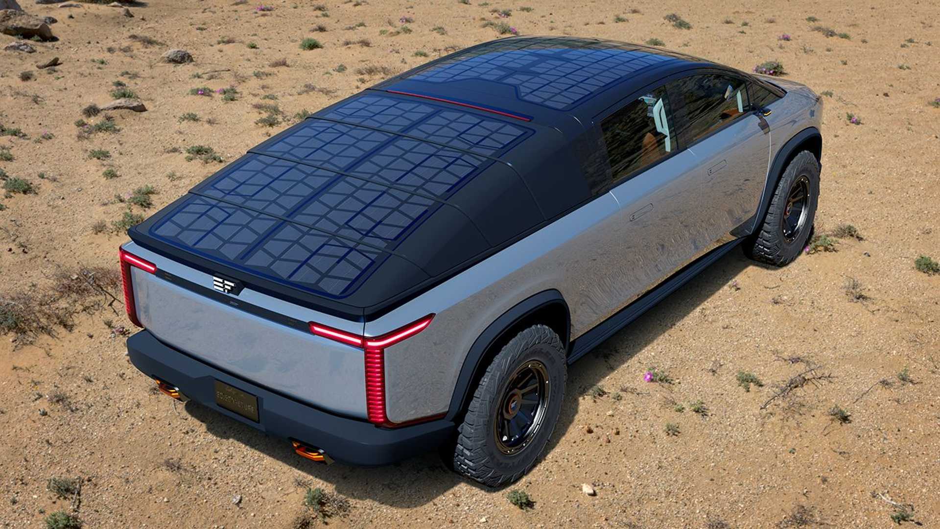 EdisonFuture, la camioneta eléctrica que se recarga con paneles solares