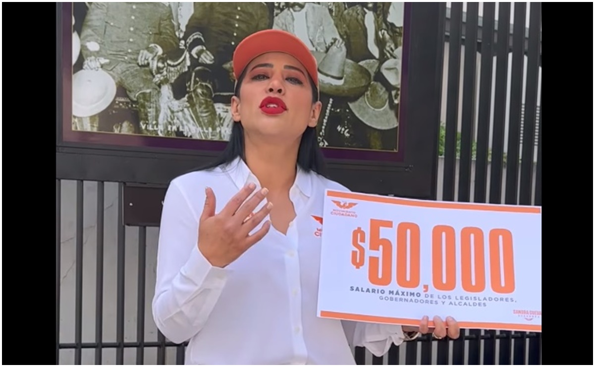 Sandra Cuevas propone que ningún político, incluido el Presidente de México gane más de 50 mil pesos