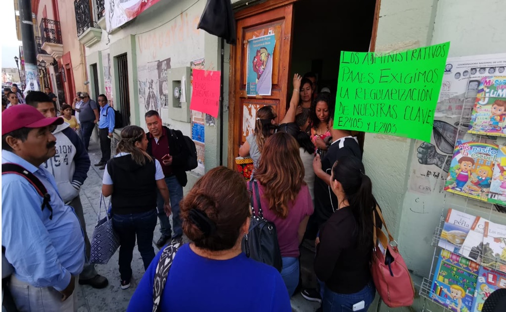 Bloquean acceso a edificio de la Sección 22 de la CNTE en Oaxaca