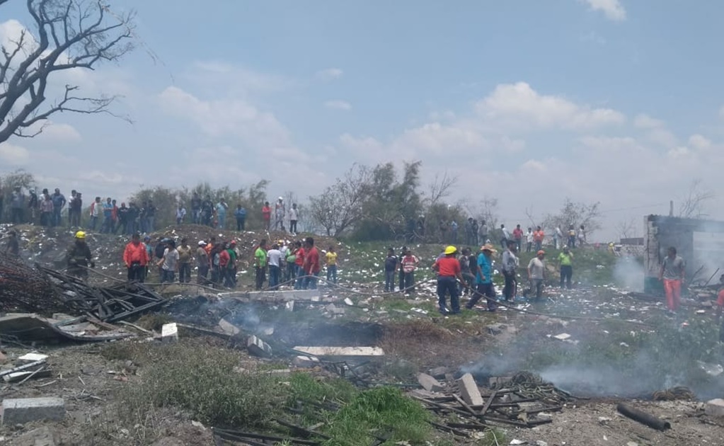 Explosión en polvorín provoca movilización en Tultepec
