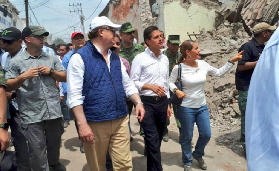 Peña Nieto recorre Jojutla, la zona más afectada de Morelos