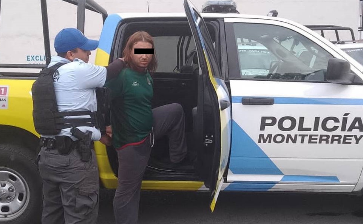 Detienen a sujeto por golpear a su padre en Nuevo León