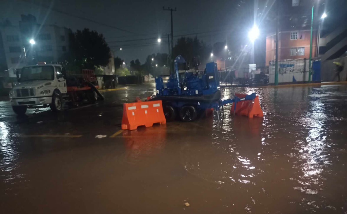 CAEM atiende encharcamientos en Cuautitlán Izcalli y Tultitlán tras lluvias