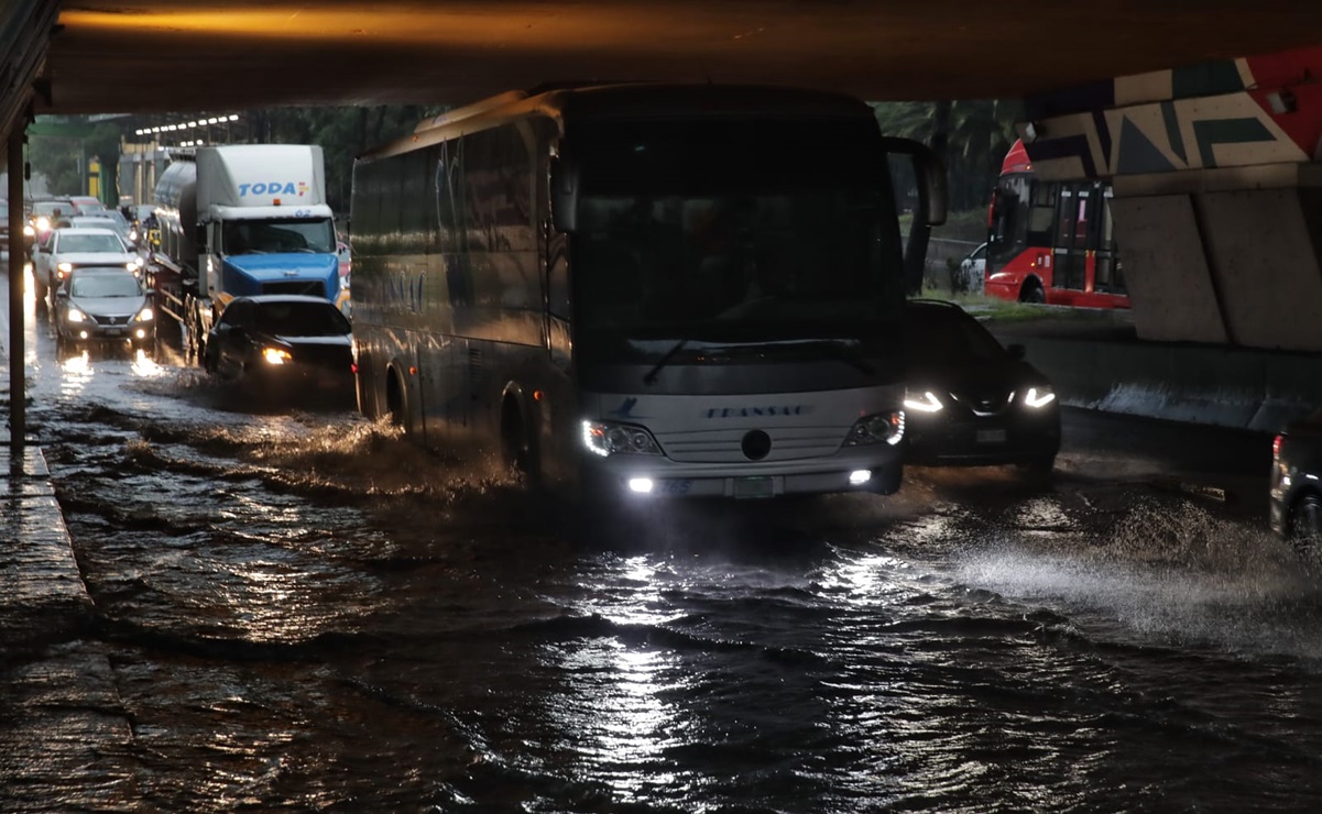 Dejan lluvias del sábado seis encharcamientos en la CDMX