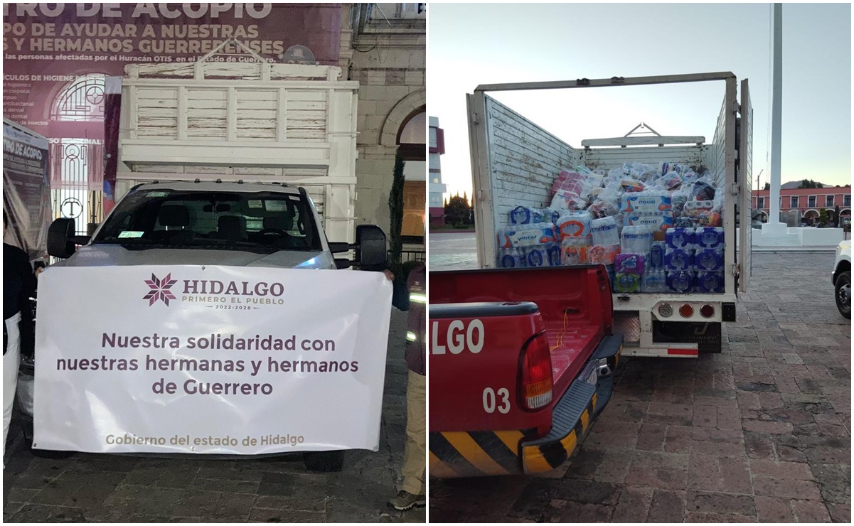 Huracán “Otis”: Hidalgo envía los primeros camiones de ayuda humanitaria a Guerrero